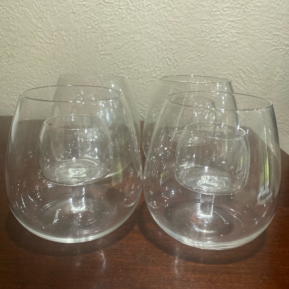 Set of 4, Chevalier Collection Stemless Aerating Wine Glasses - Picture 3 of 5